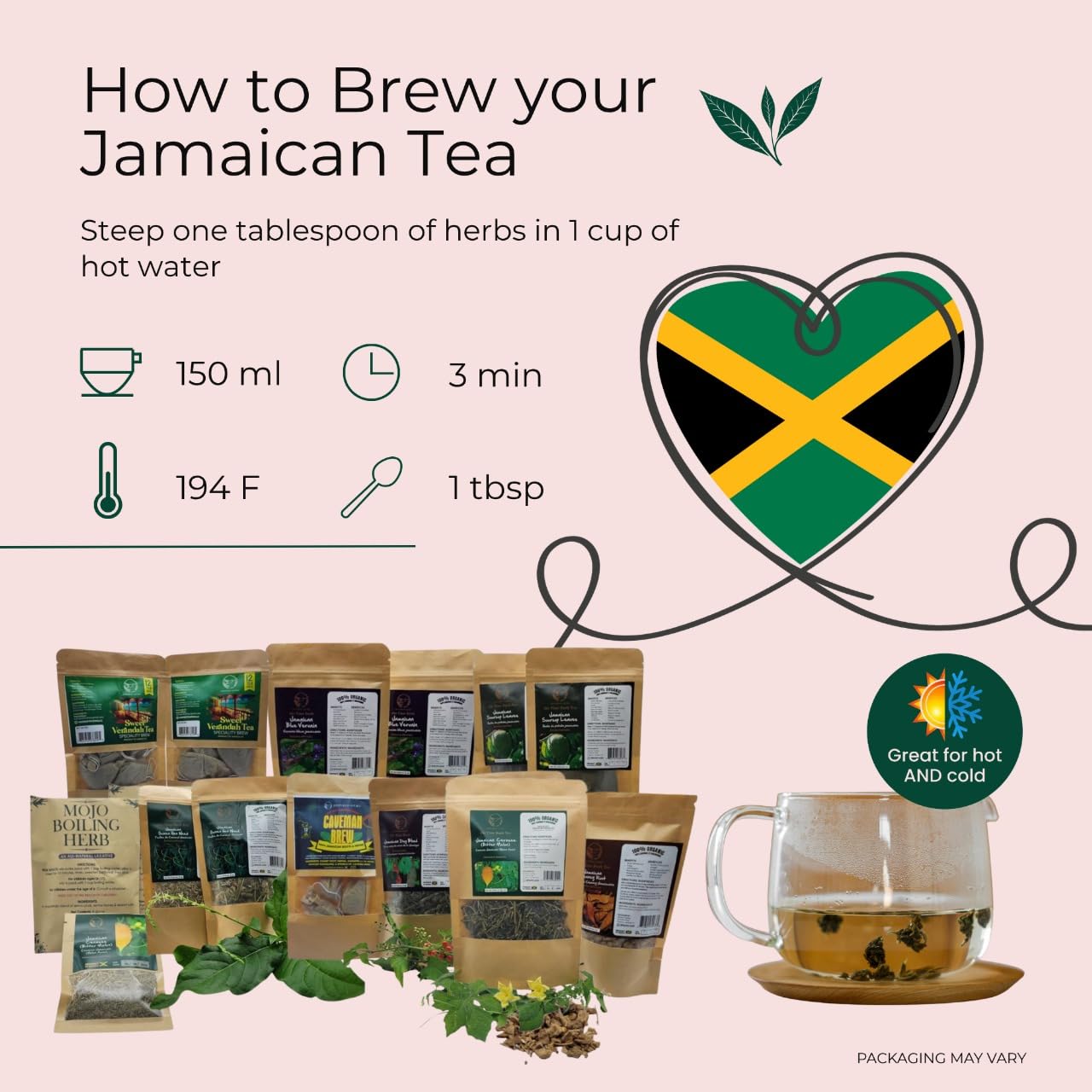 Trelawny Inspirations opened sachet with visible loose root ready to measure
