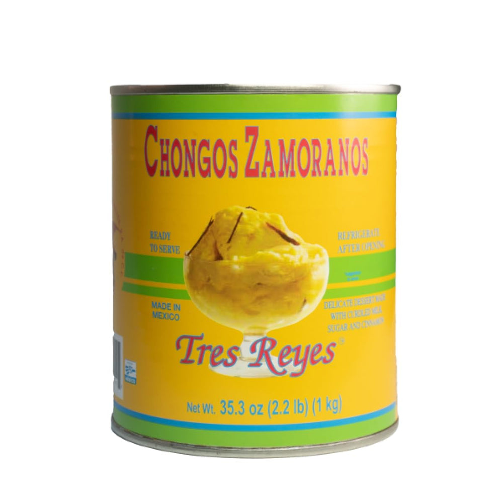 Tres Reyes front packaging jar showing label and portion, convenient family-size