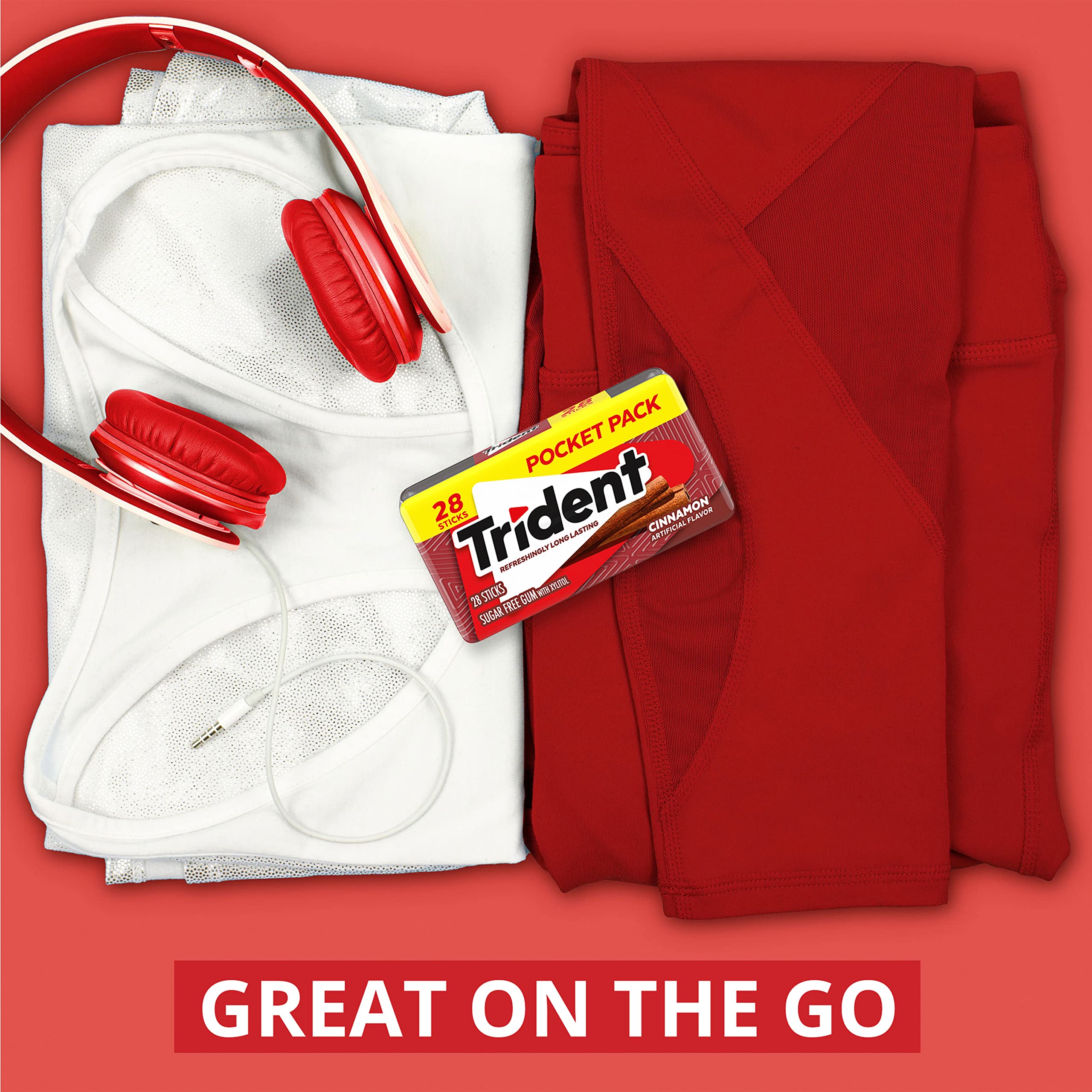 Trident sticks arranged as party favors illustrating bulk convenience for events
