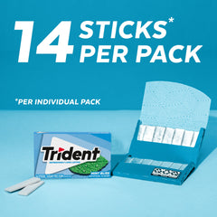 Trident Mint Bliss close-up of stick texture highlighting long-lasting chew