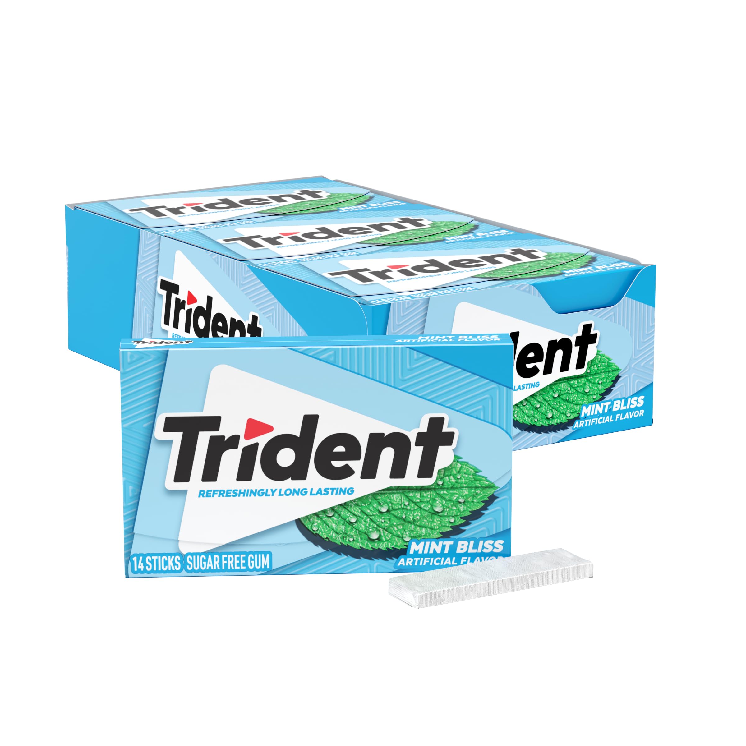 Trident Mint Bliss front packaging showing bulk value and convenience