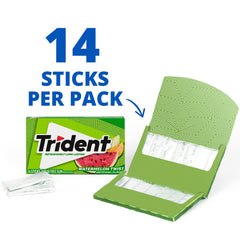 Trident open pack revealing 14 pieces for quick access and sharing