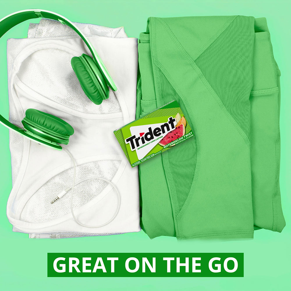 Trident pack tucked inside a bag showing travel-friendly convenience