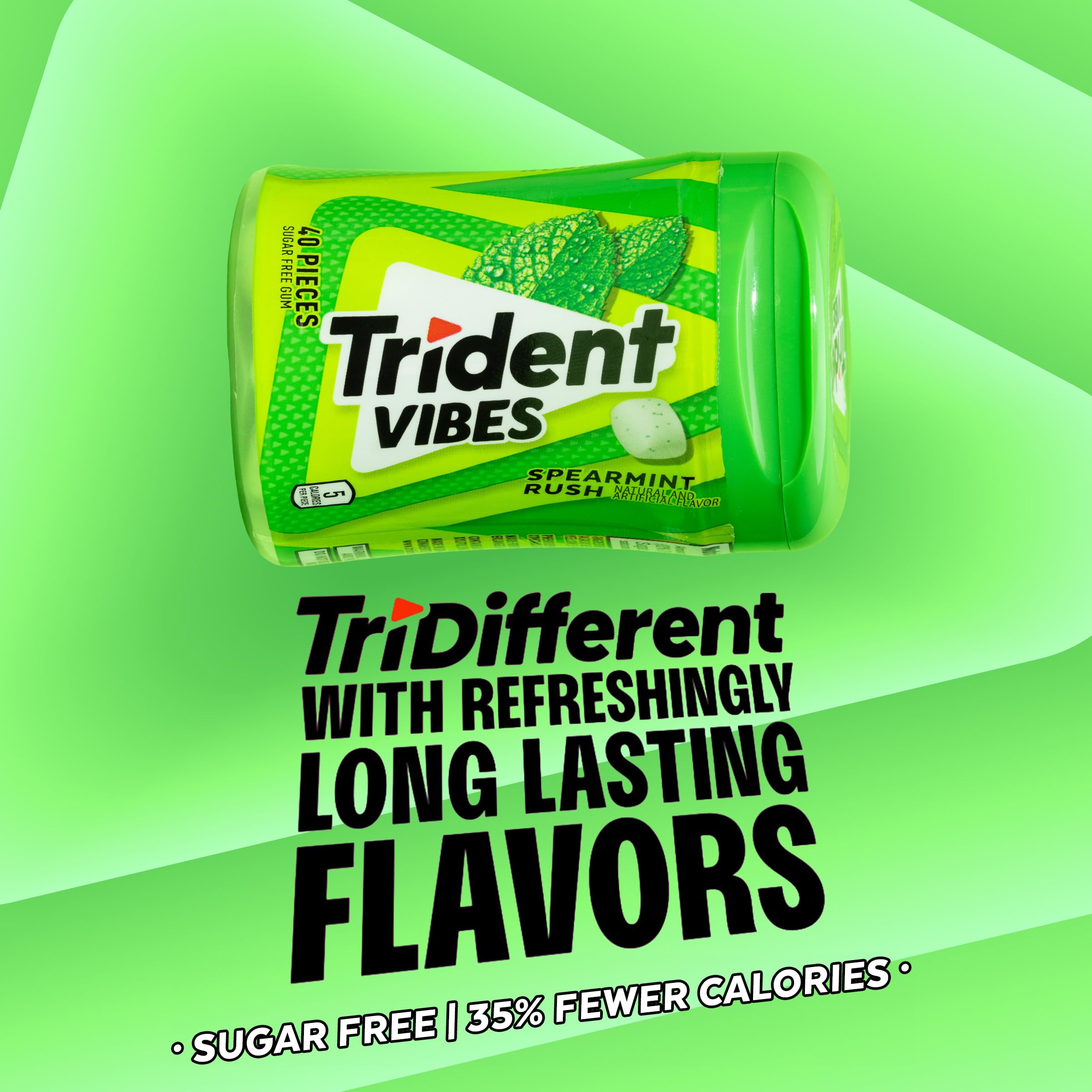 Trident Vibes bottle inside purse illustrating compact portability benefit