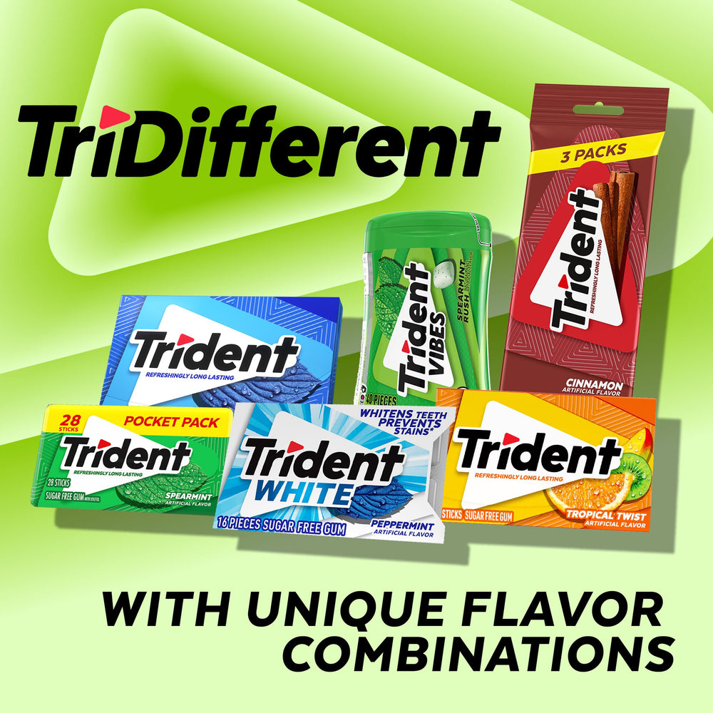 Trident Vibes bottle tucked in backpack for on-the-go freshness