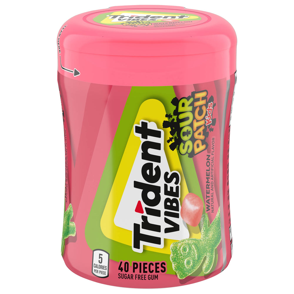 Trident Vibes bottle beside a smartphone for scale showing portable bottle size