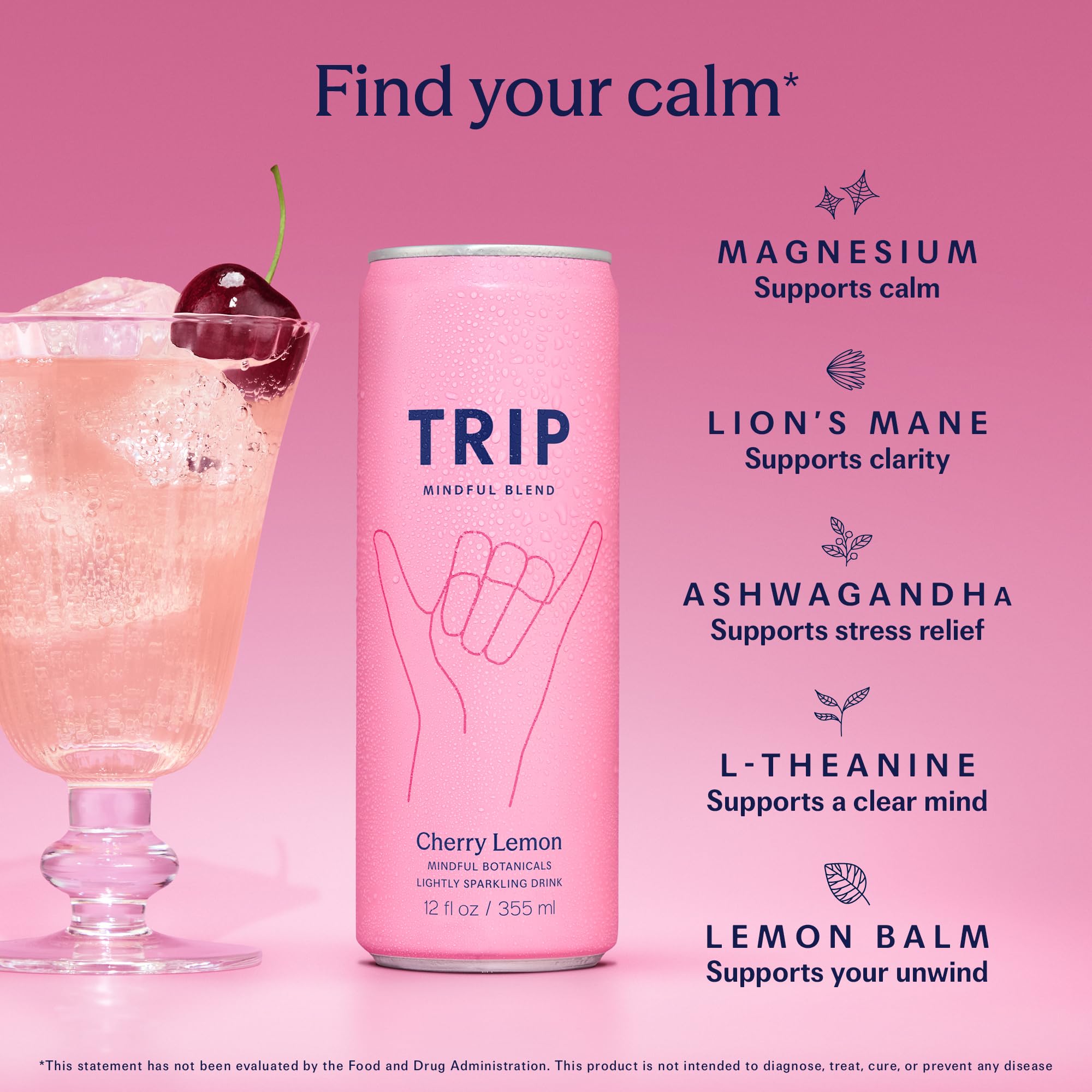TRIP closeup of carbonation and texture enhancing refreshing sensation