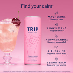 TRIP closeup of carbonation and texture enhancing refreshing sensation