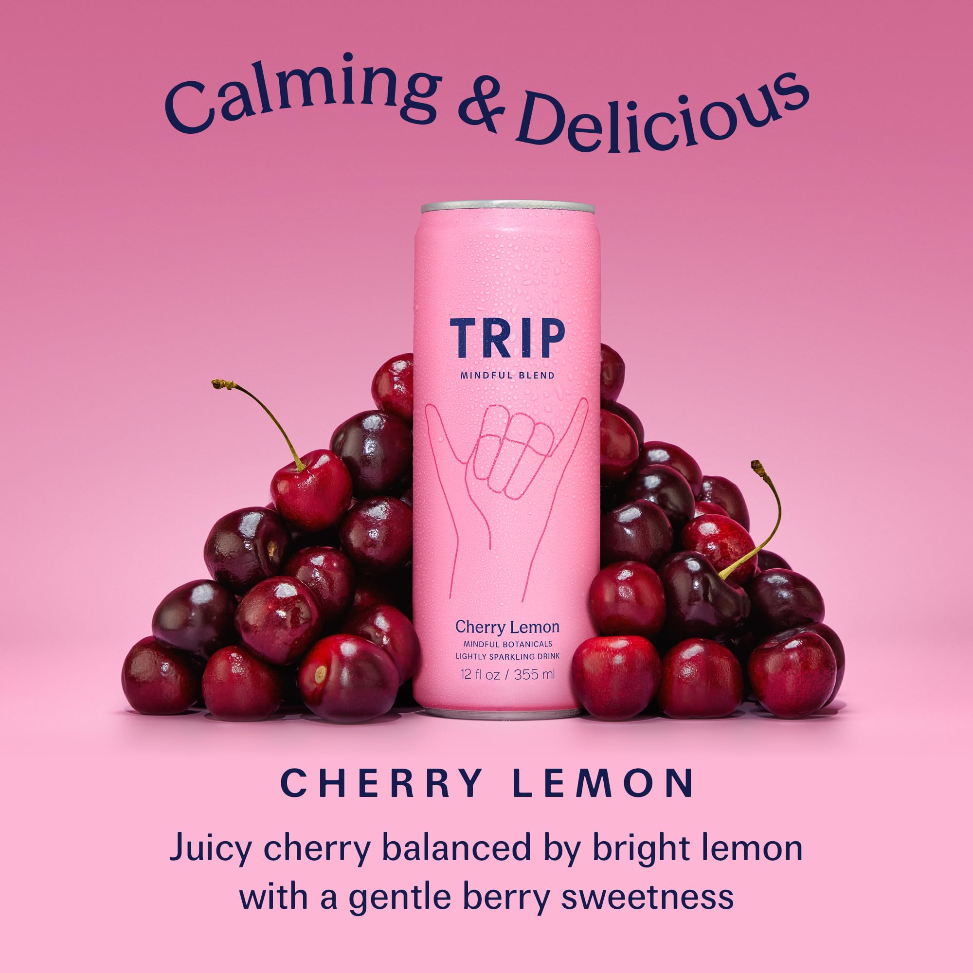 TRIP ingredients label highlighting adaptogens and clean formulation benefit