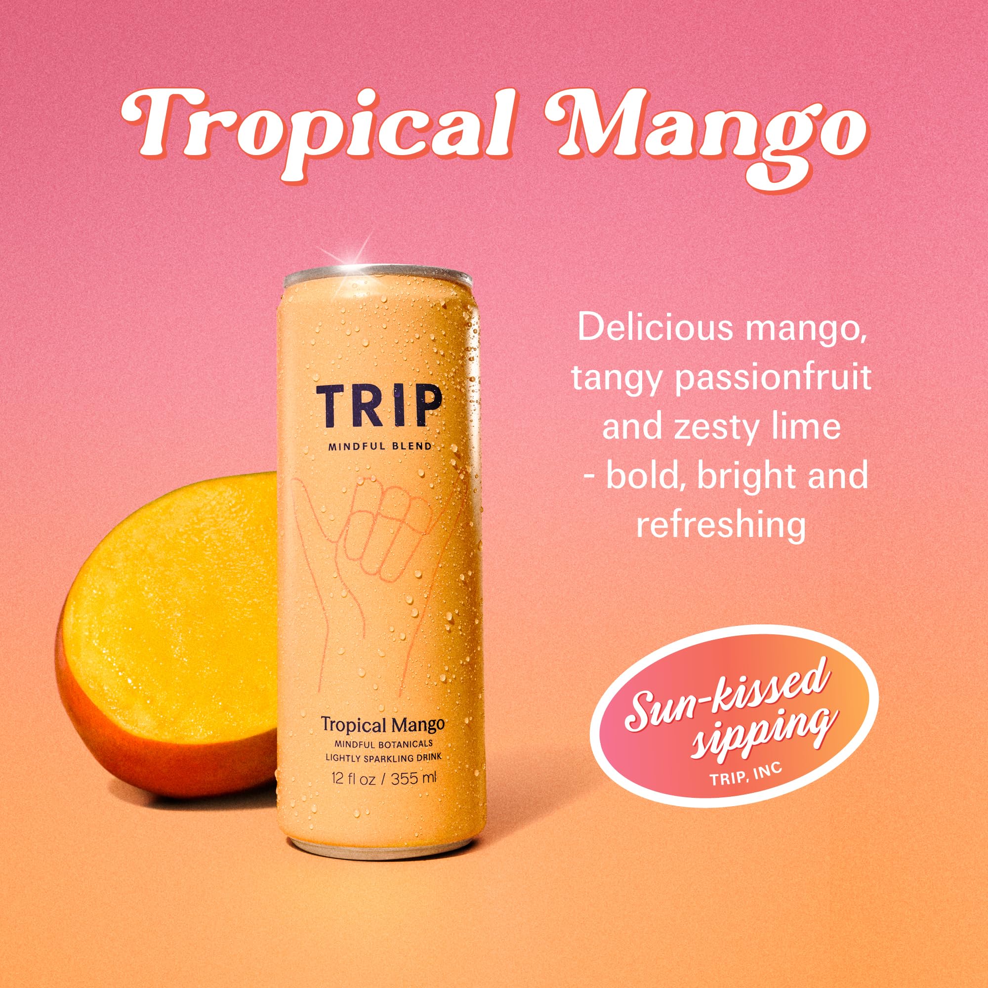 TRIP can close-up bubbles and carbonation, illustrating refreshing mouthfeel benefit