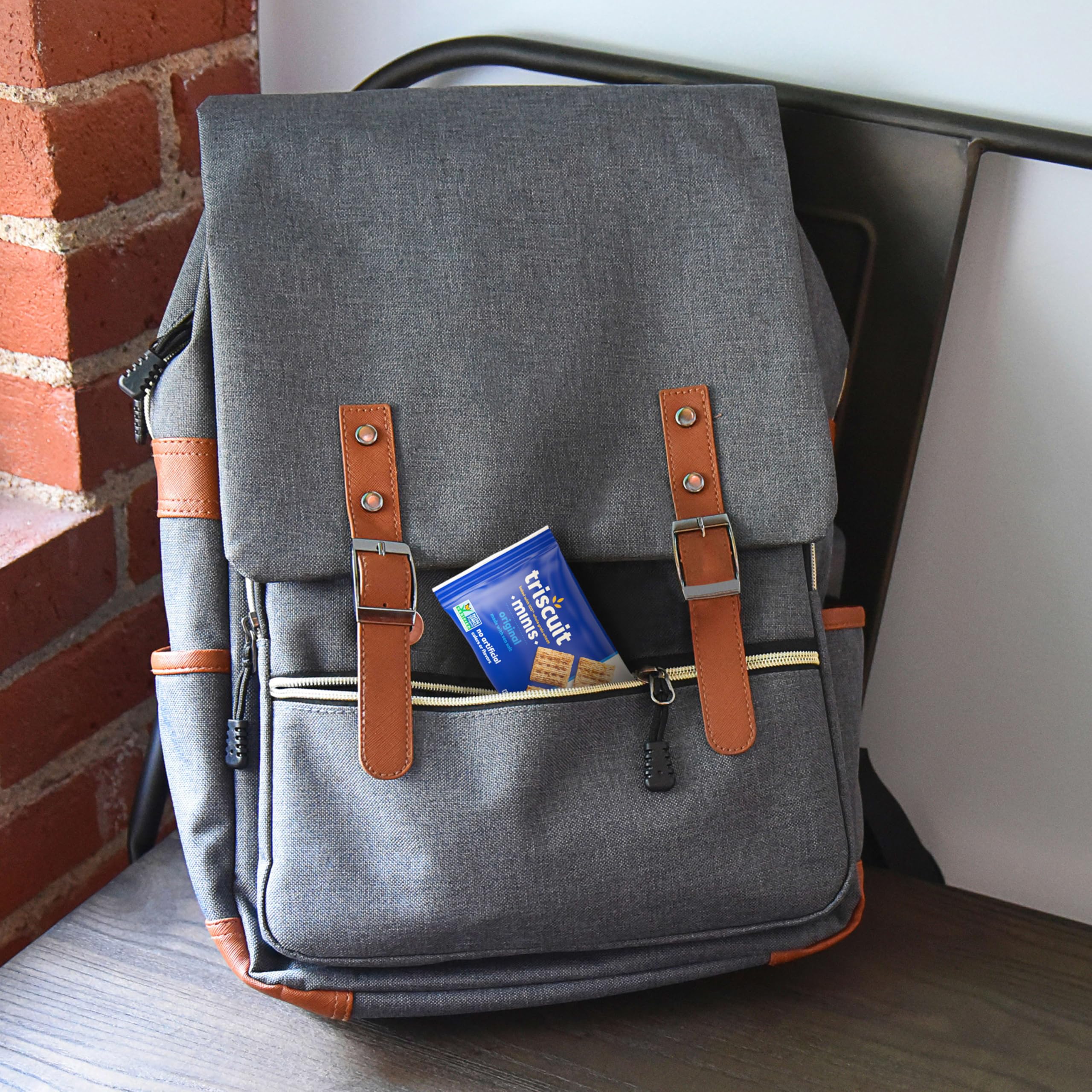 Triscuit Minis inside a picnic lunchbox offering convenient portioned snack