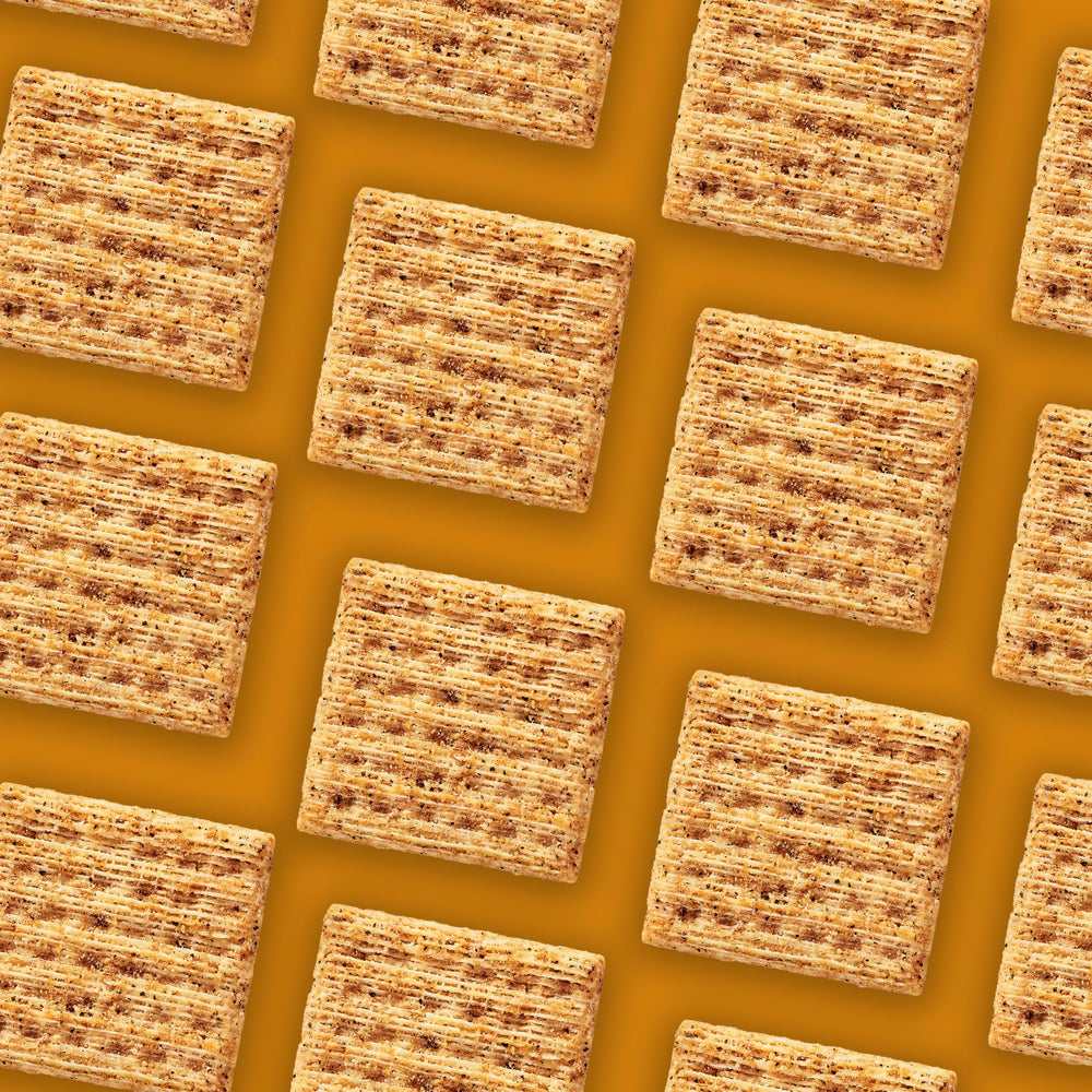 Six open Triscuit boxes displayed for bulk pantry-ready convenience