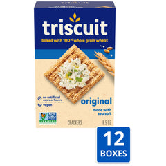 Open Triscuit box with crackers visible for grab-and-go snacking