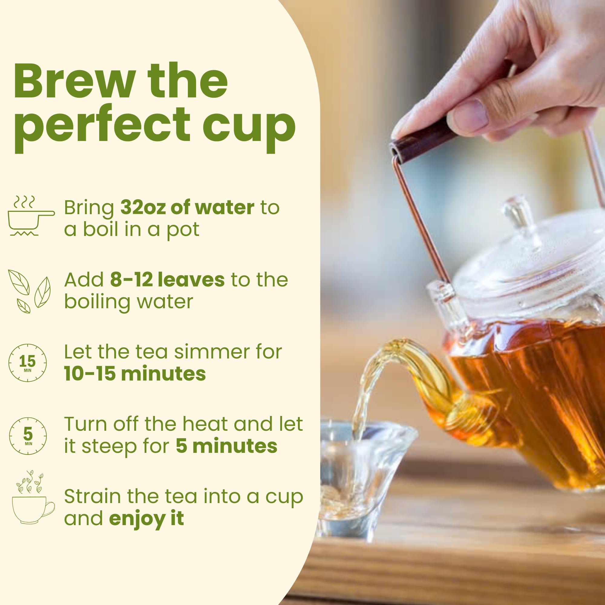 Tropical Teahouse pack in kitchen setting with lemon and honey, suggests flavor pairing options