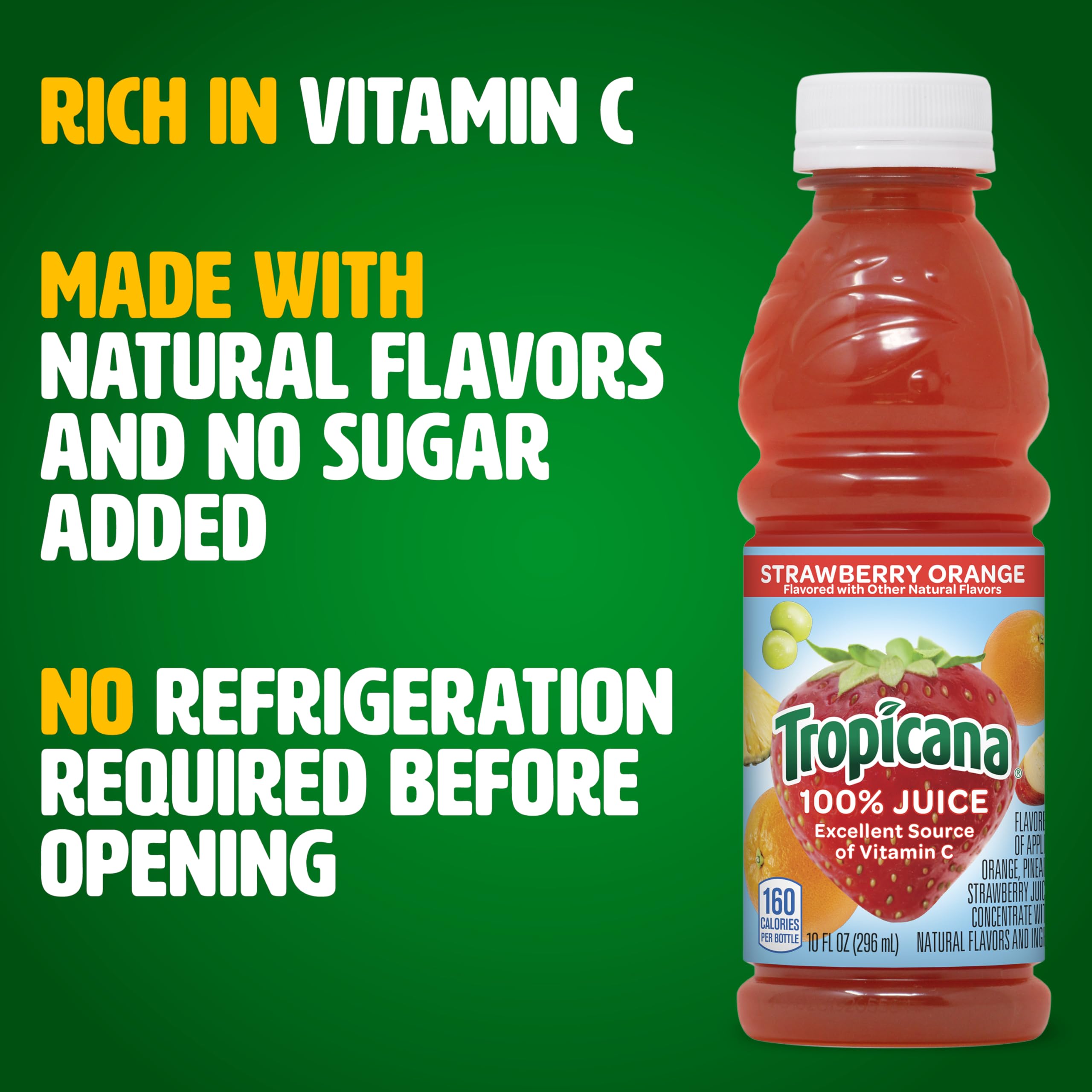 Tropicana bottle inside a lunchbox demonstrating portability and convenience benefit