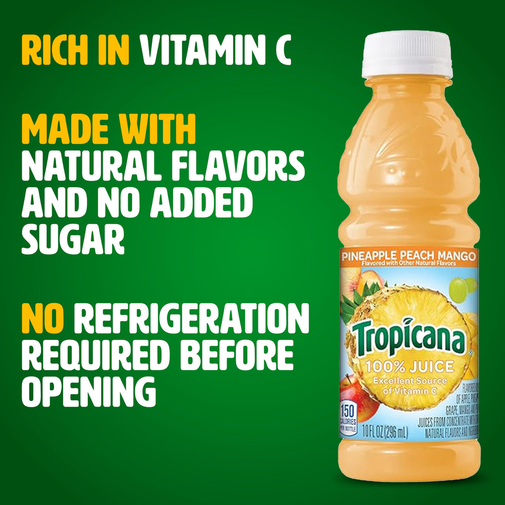 Tropicana bottle tucked in a lunchbox demonstrating portability and snack-time convenience
