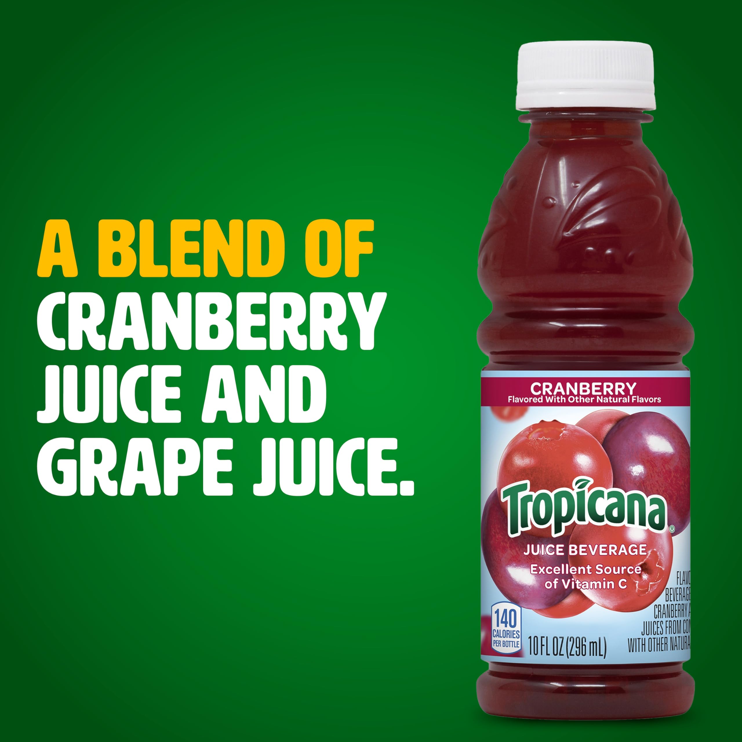 Tropicana bottle close-up highlighting cap and portable design for easy sipping