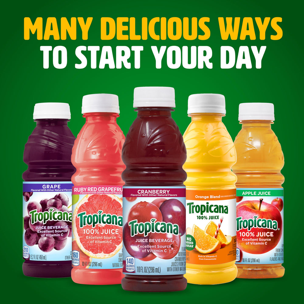 Tropicana bottle in a lunchbox illustrating on-the-go convenience and portion control