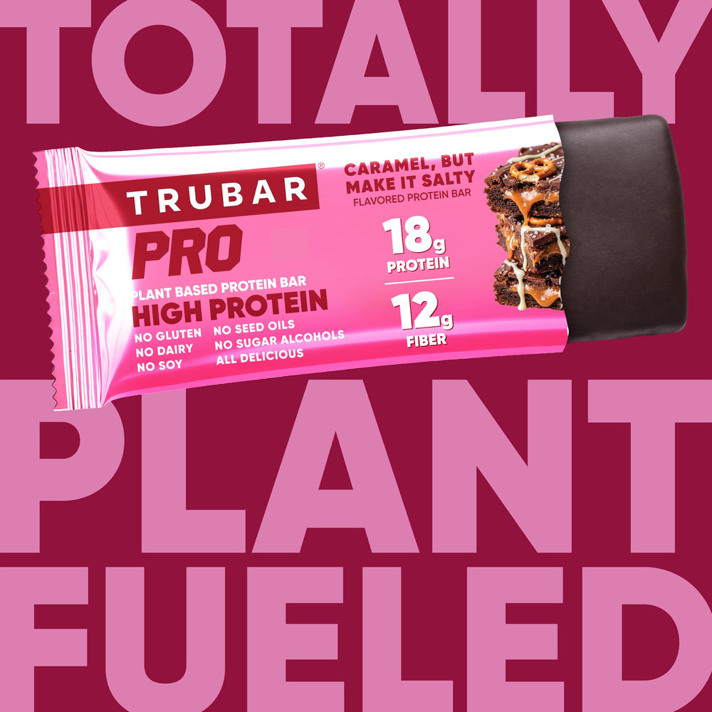 TRUBAR close-up of bar texture highlighting chewy and crunchy layers for satisfied taste
