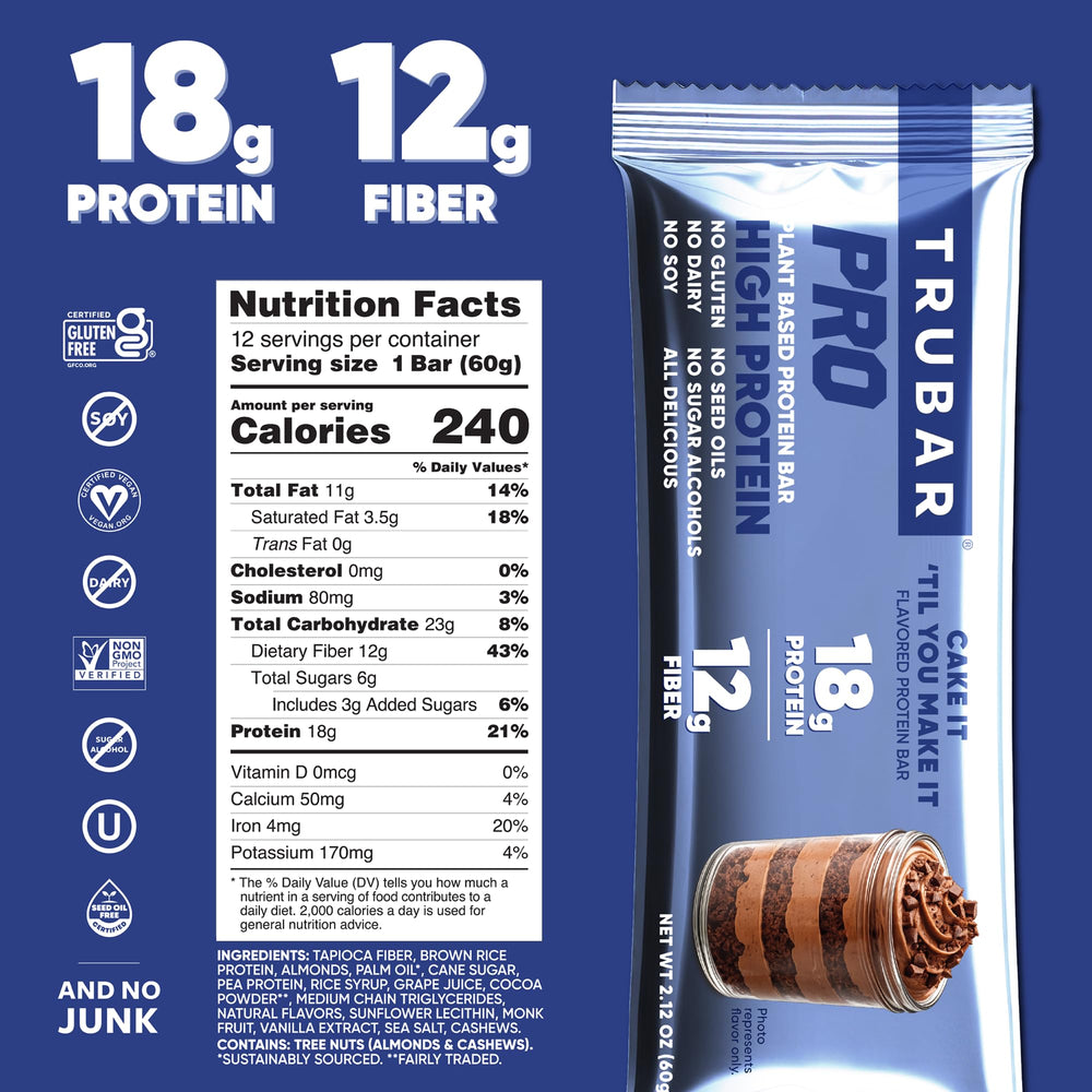TRUBAR PRO bar cross section revealing layers and dense protein content