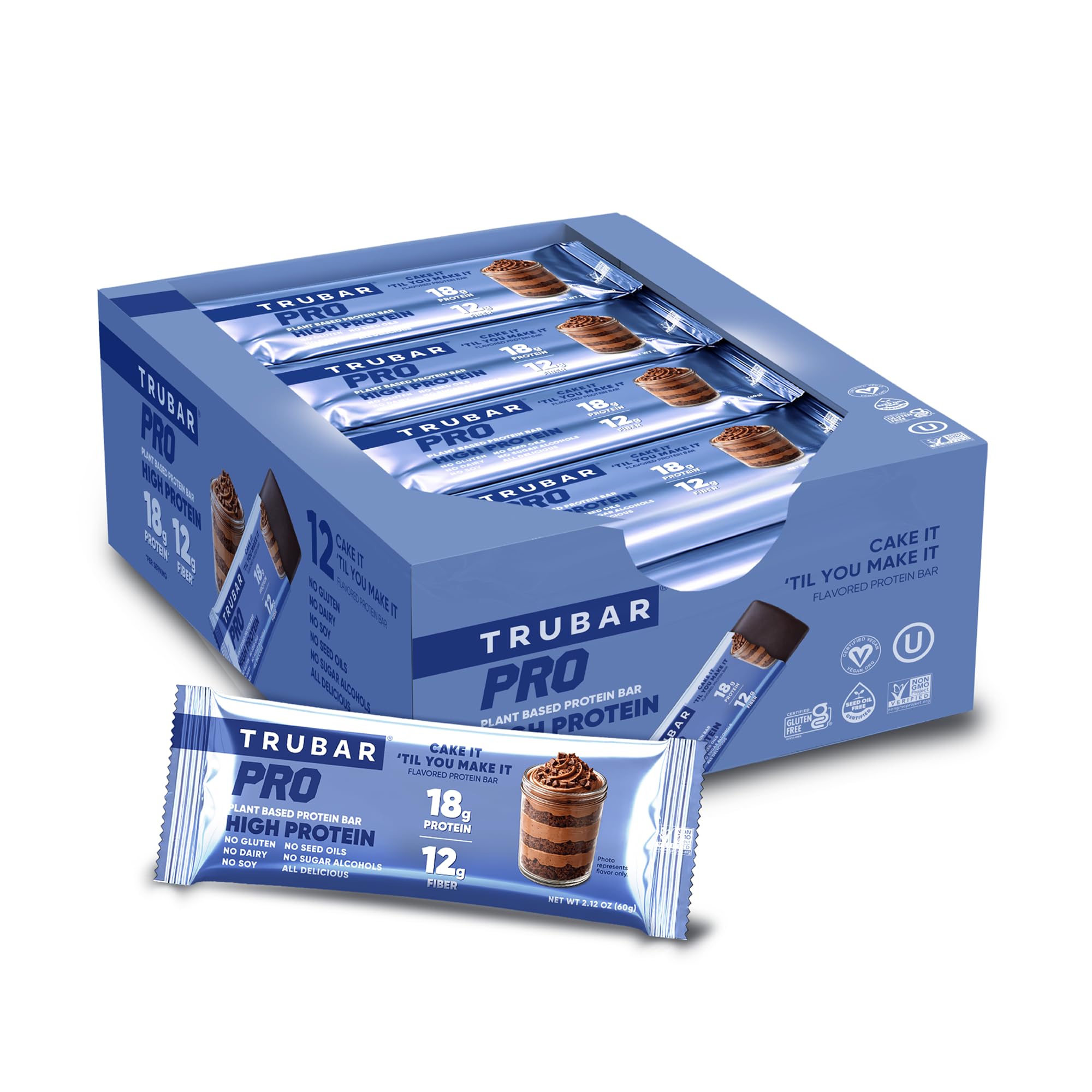 TRUBAR PRO on breakfast table beside coffee showing quick morning protein