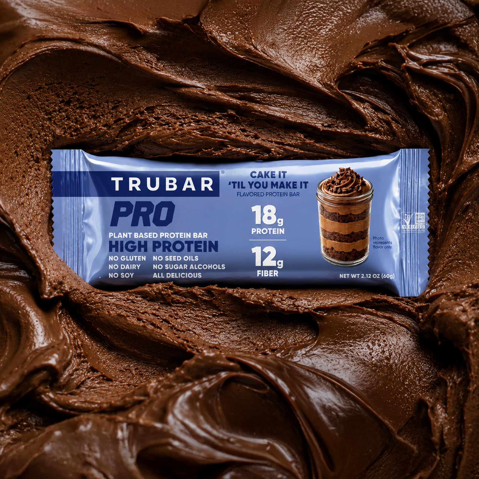 TRUBAR PRO in a gym bag demonstrating convenient pre or post-workout fueling
