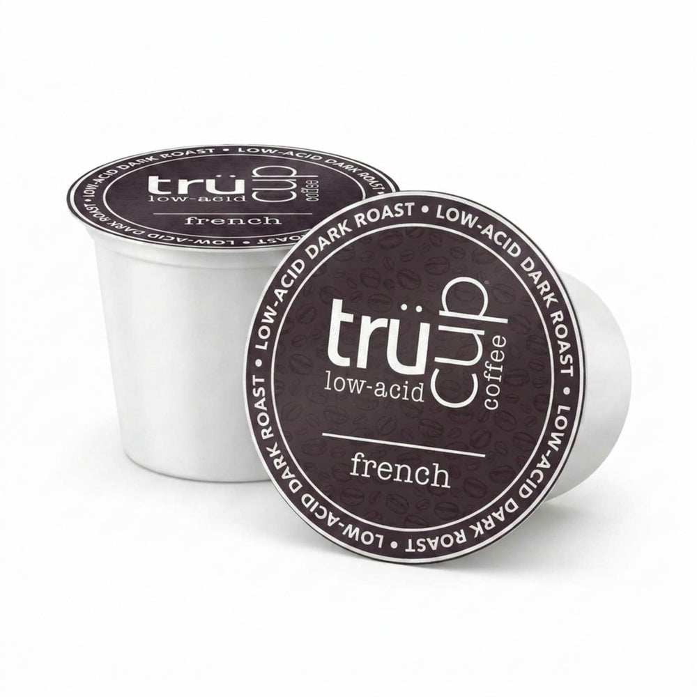 TRUCUP front packaging of trücup French Roast K-Cups showing bold branding and roast type