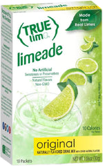 True Citrus close-up of a single limeade packet highlighting quick-mix convenience