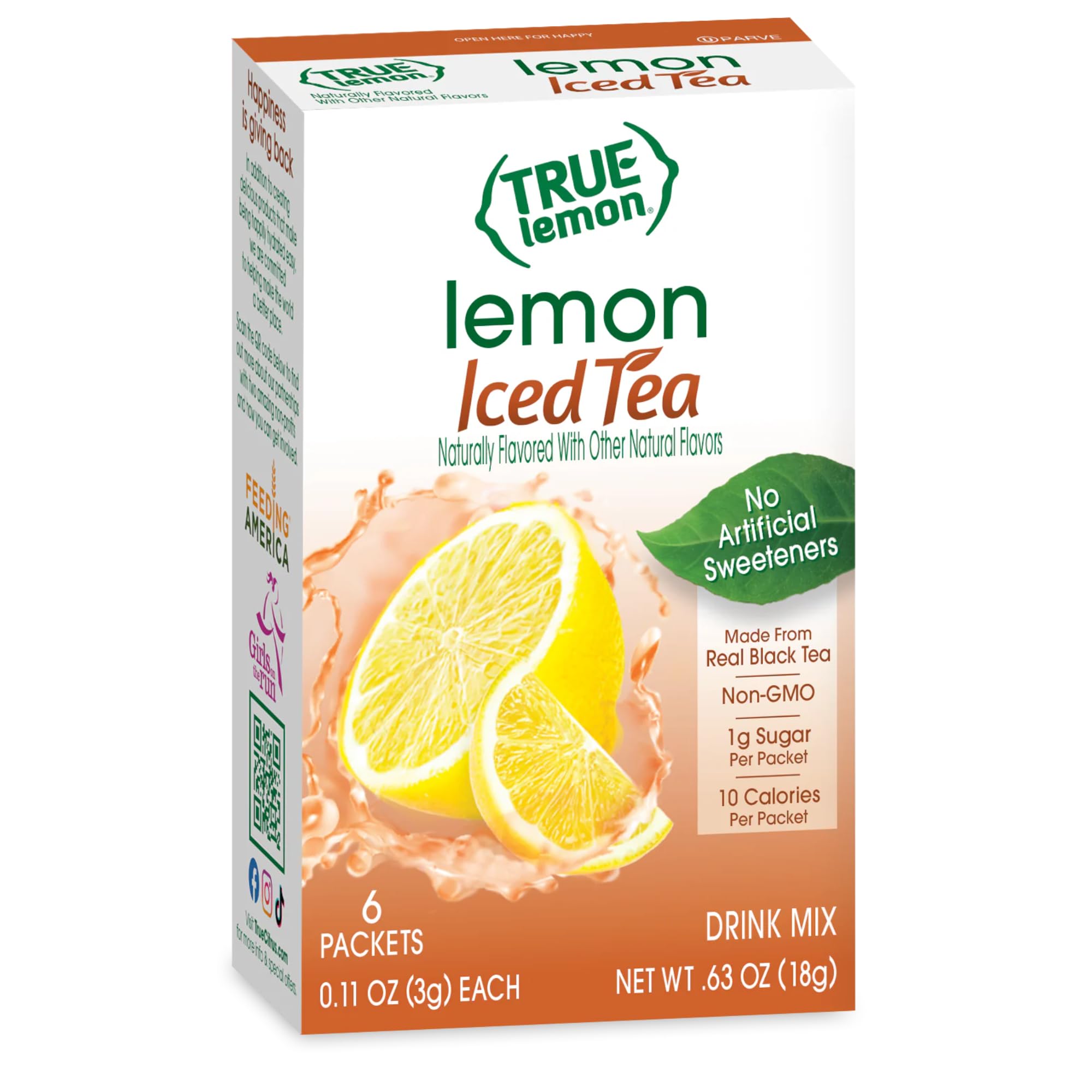 True Citrus single packet close-up highlighting portable convenience