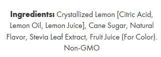True Citrus sparkling glass with lemon and berries showing customizable serving