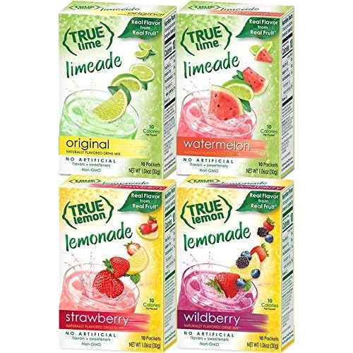 True Citrus variety pack front packaging showing four 10‑packet boxes and benefits