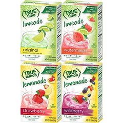 True Citrus variety pack front packaging showing four 10‑packet boxes and benefits