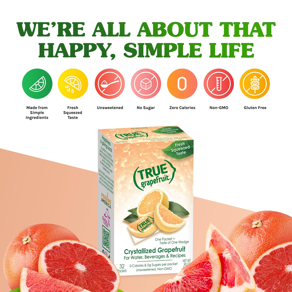 True Grapefruit used in salad dressing to enhance taste without salt