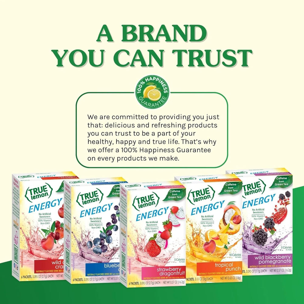 True Lemon label closeup highlighting ingredients and clean-label benefit