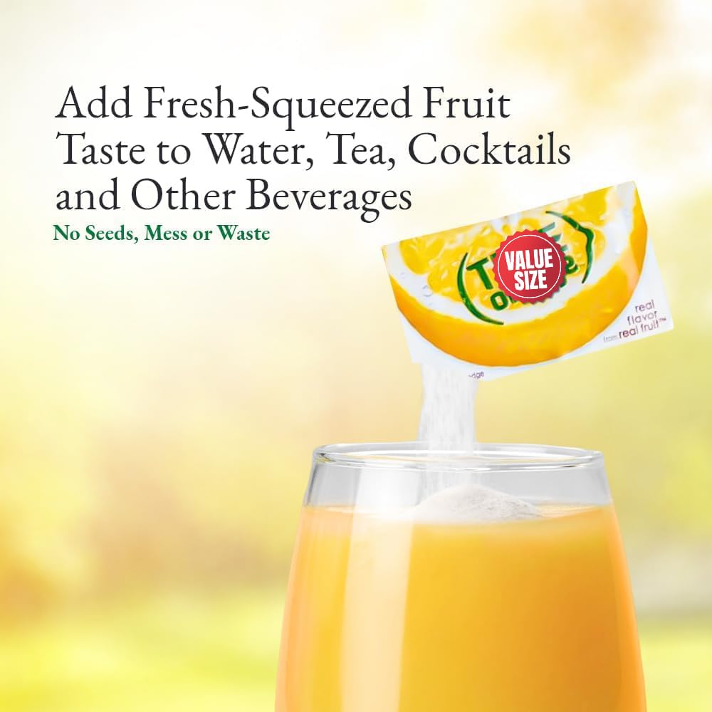 True brand packet being poured into a 16.9 oz bottle demonstrating quick mixing on the go