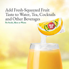 True brand packet being poured into a 16.9 oz bottle demonstrating quick mixing on the go