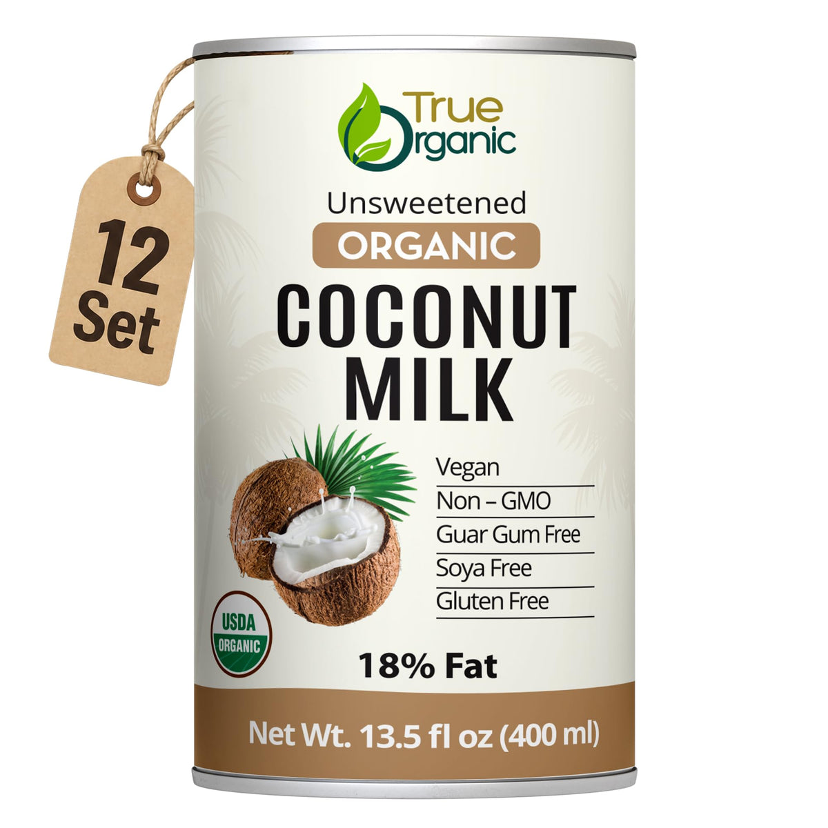 True Organic front packaging showing a clean can design and brand