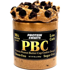 TRUE PATH front jar showing peanut butter cookie dough and label benefits