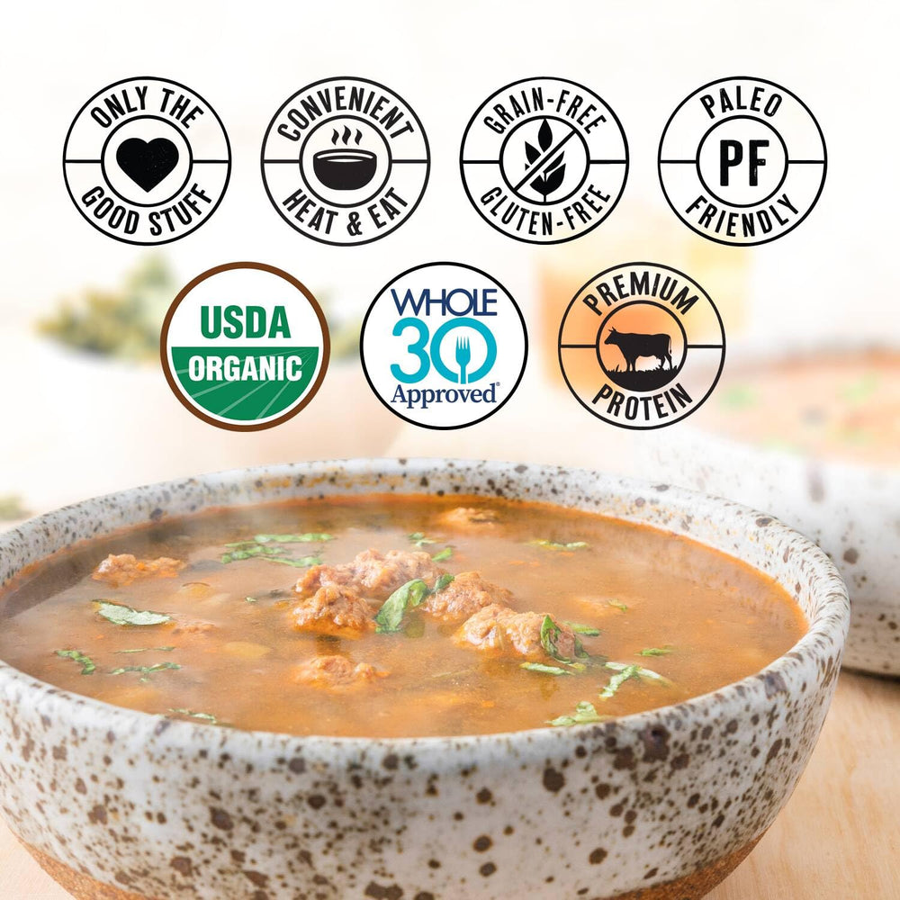 True Primal ingredient spread with vegetables and grass-fed beef showcasing clean ingredients