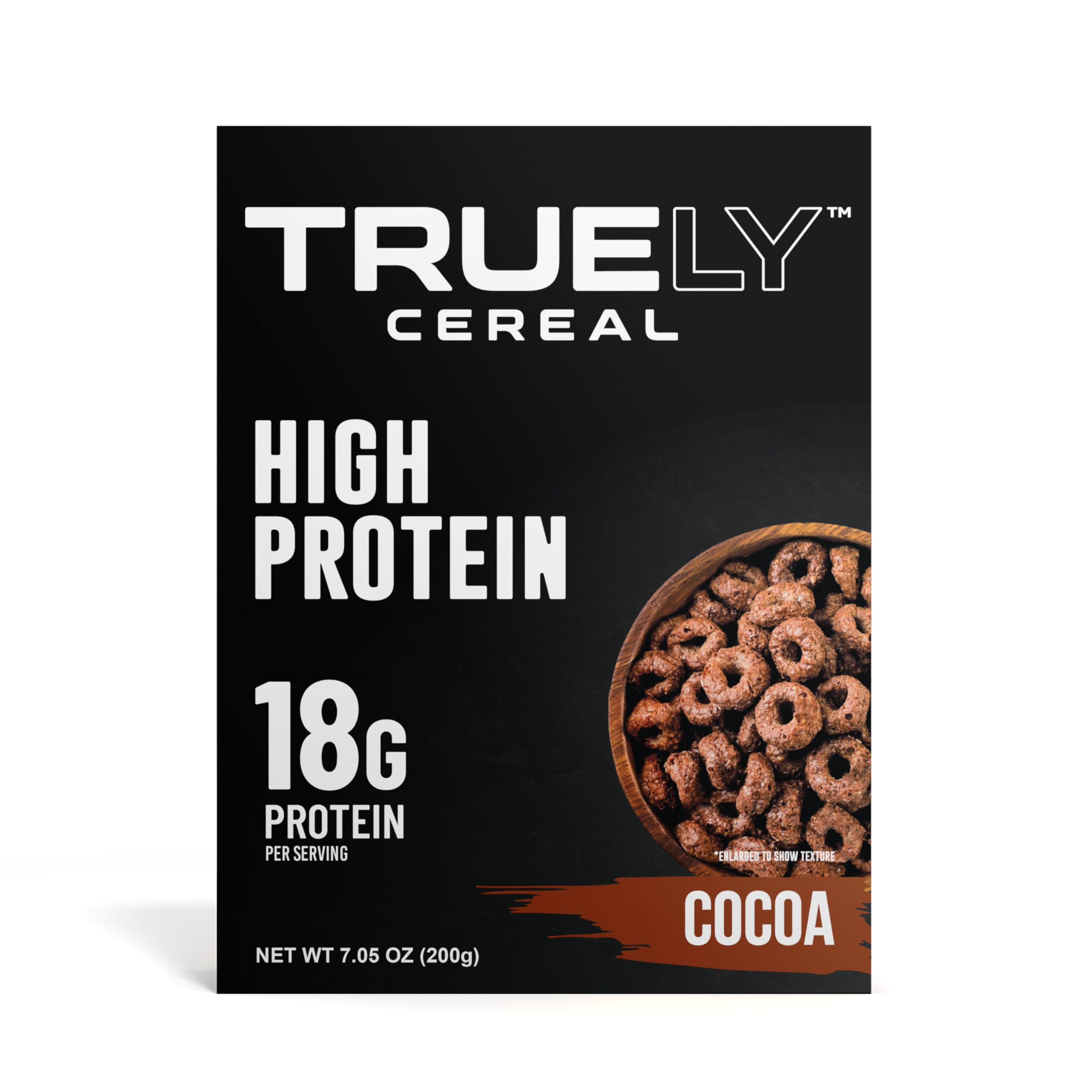 Close-up of Truely Cereal texture highlighting crisp, non-sticky pieces for easy eating