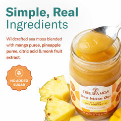 TrueSeaMoss open jar with smooth gel texture for easy blending
