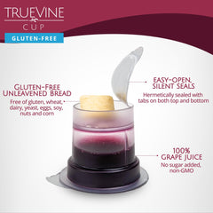 TrueVine side view of ergonomic cup design for stable handling