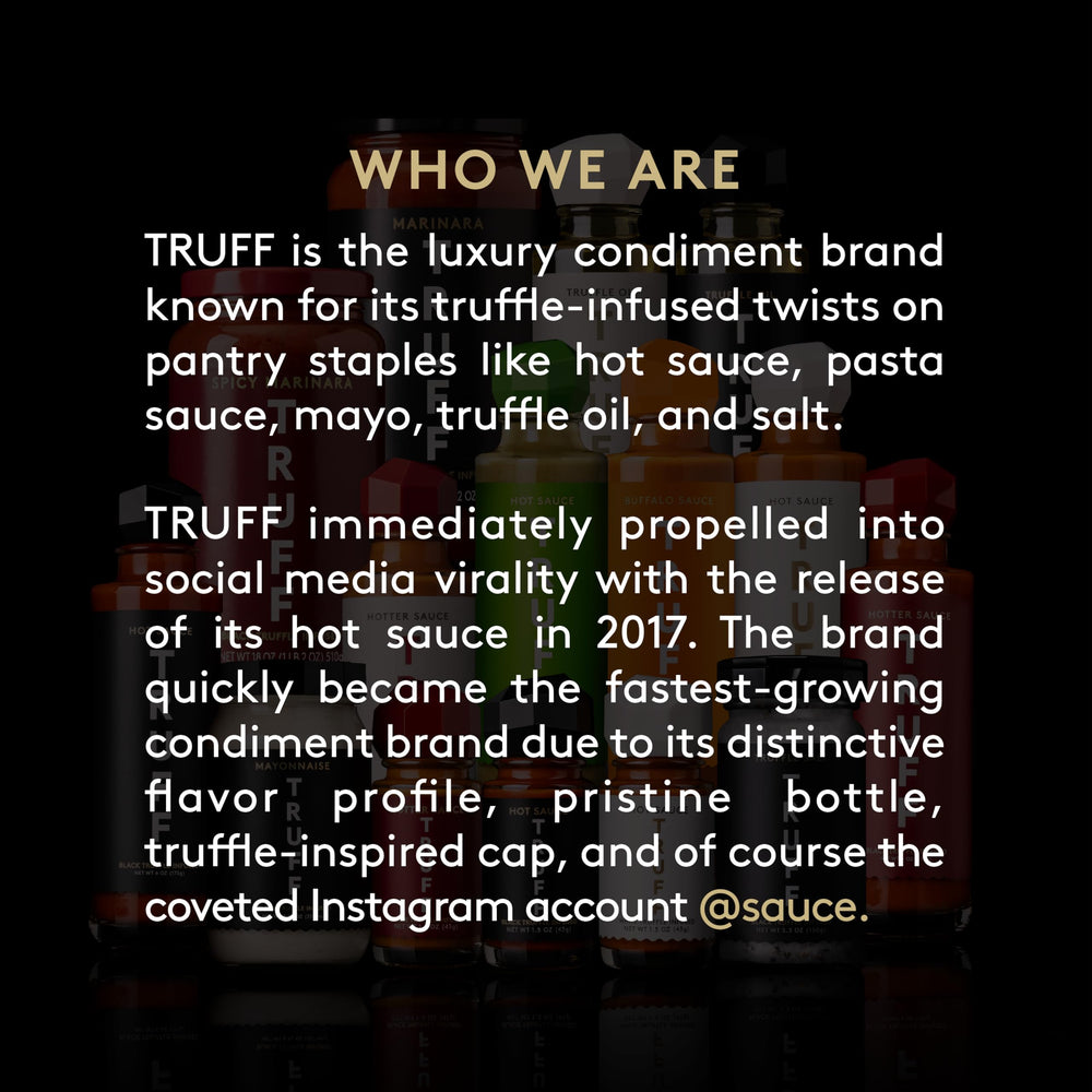 TRUFF drizzled over pasta showcasing flavor elevation benefit