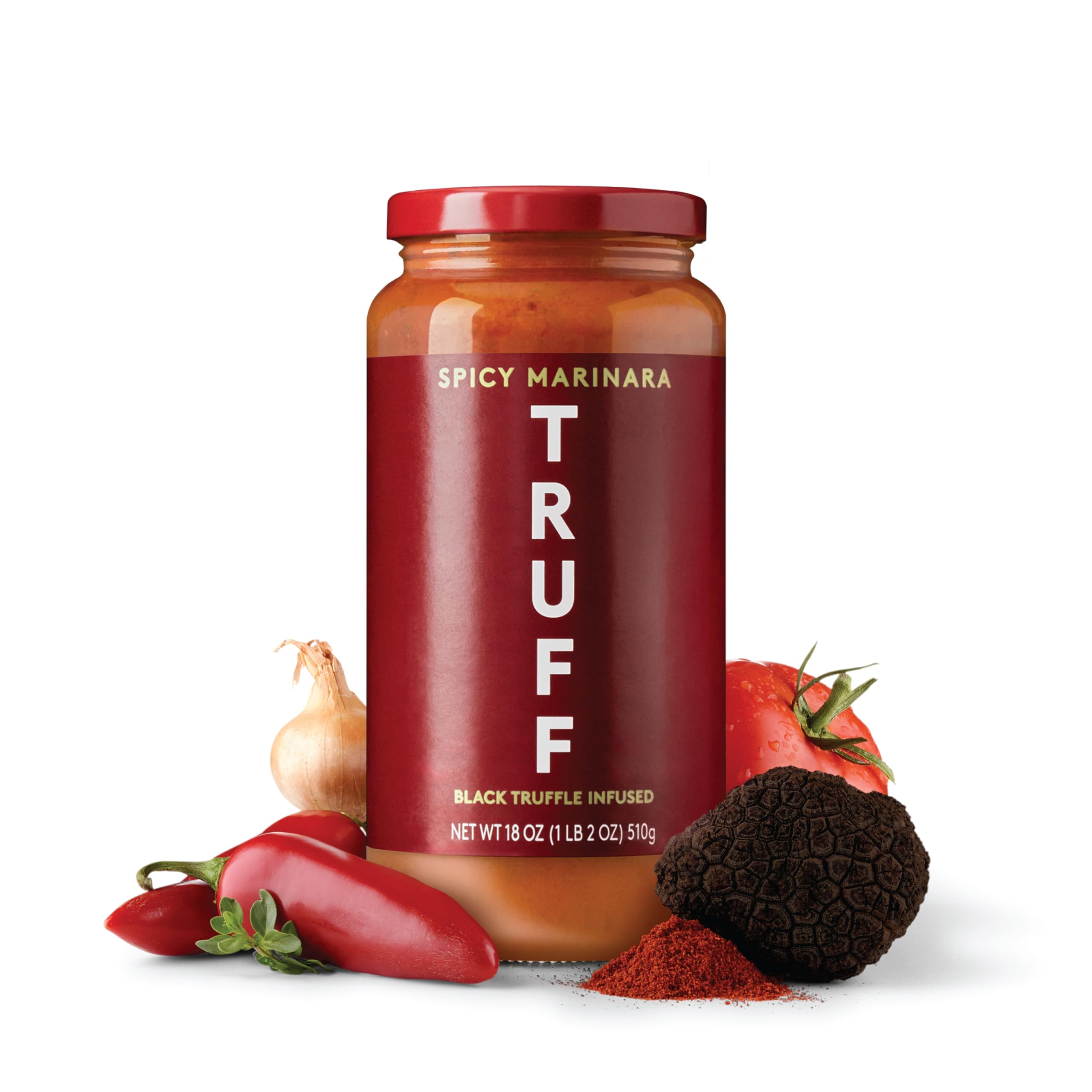 TRUFF jar front packaging showing label and gourmet appeal for pantry convenience