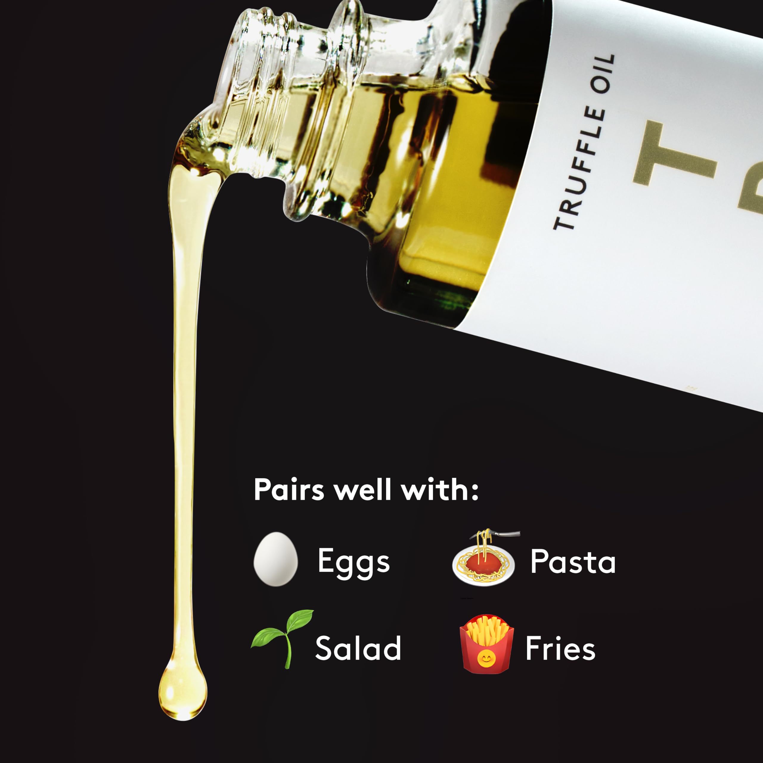TRUFF label close-up showing ingredients and premium brand clarity benefit