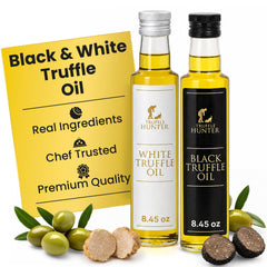 TruffleHunter duo front packaging showing both bottles and elegant presentation benefits gourmet gifting