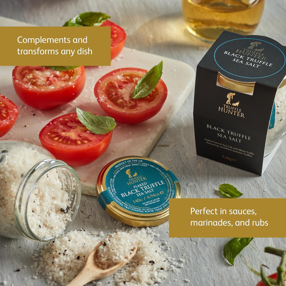 TruffleHunter sprinkled on steak for gourmet finishing flavor