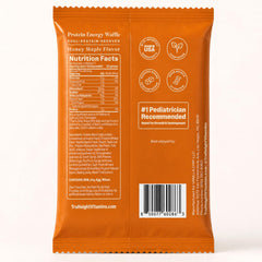 TruHeight individually wrapped waffle out of the wrapper for convenience