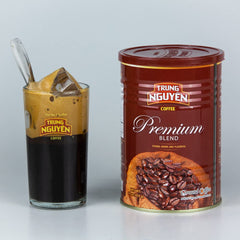Trung Nguyen brewed cup top view with crema showcasing rich aroma and bold flavor