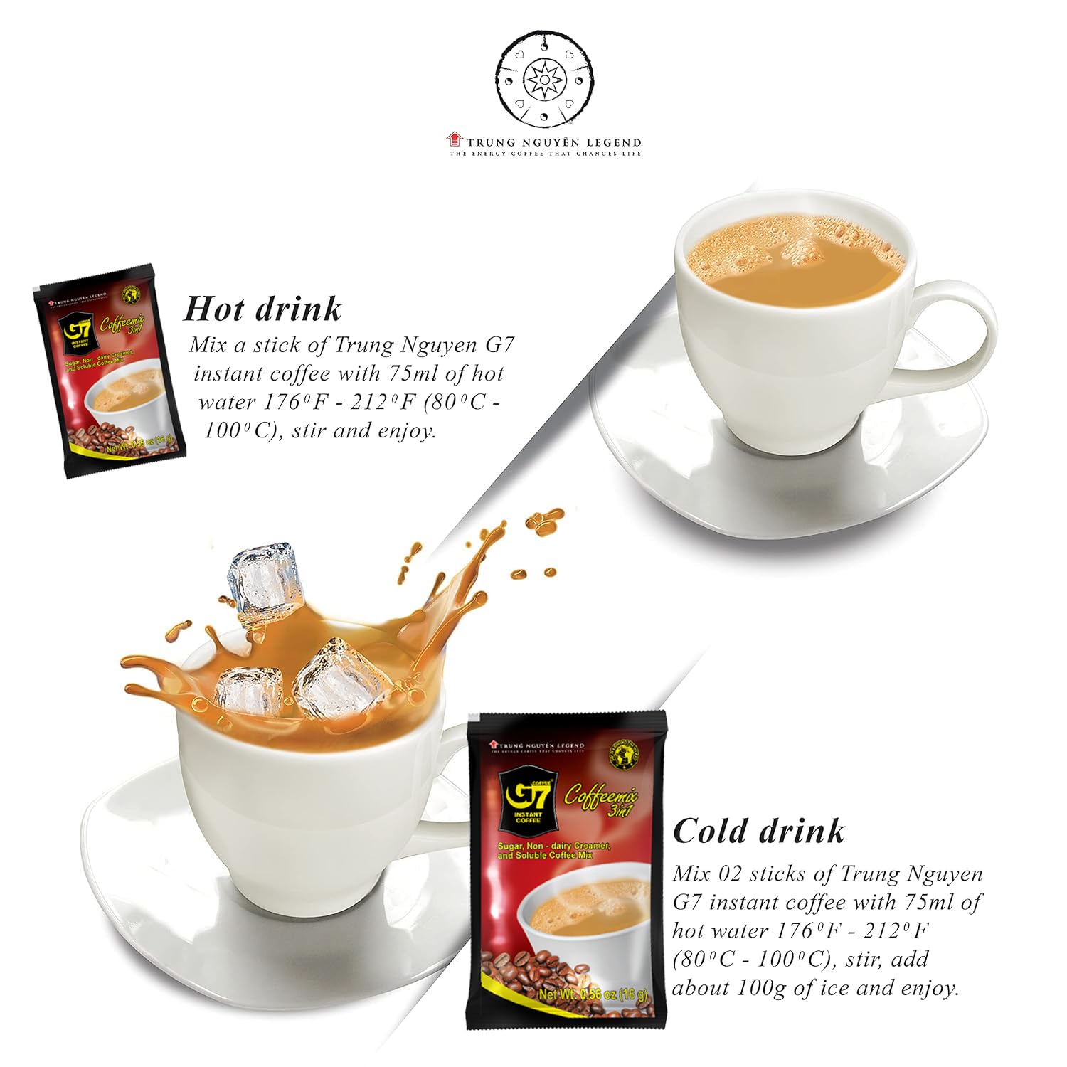 TRUNG NGUYÊN Legend sachets in a travel bag for on-the-go brewing